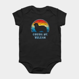 Coton de Tulear Vintage Design Dog Baby Bodysuit